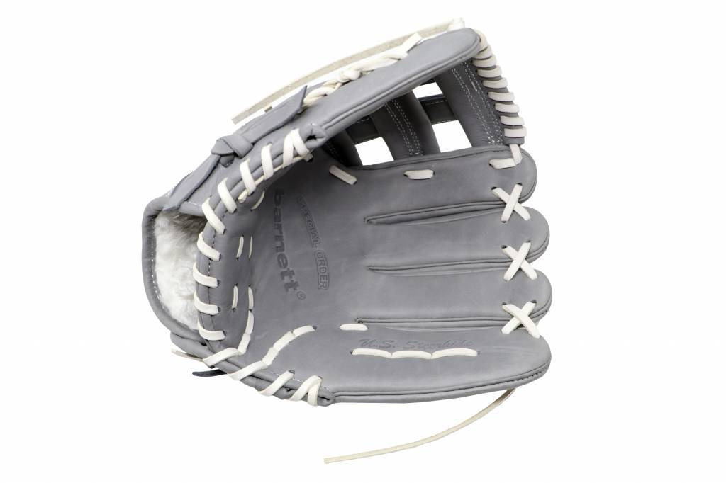 FL-117 guante de béisbol y softbol de alta calidad infield/fastpitch 11.7, gris claro