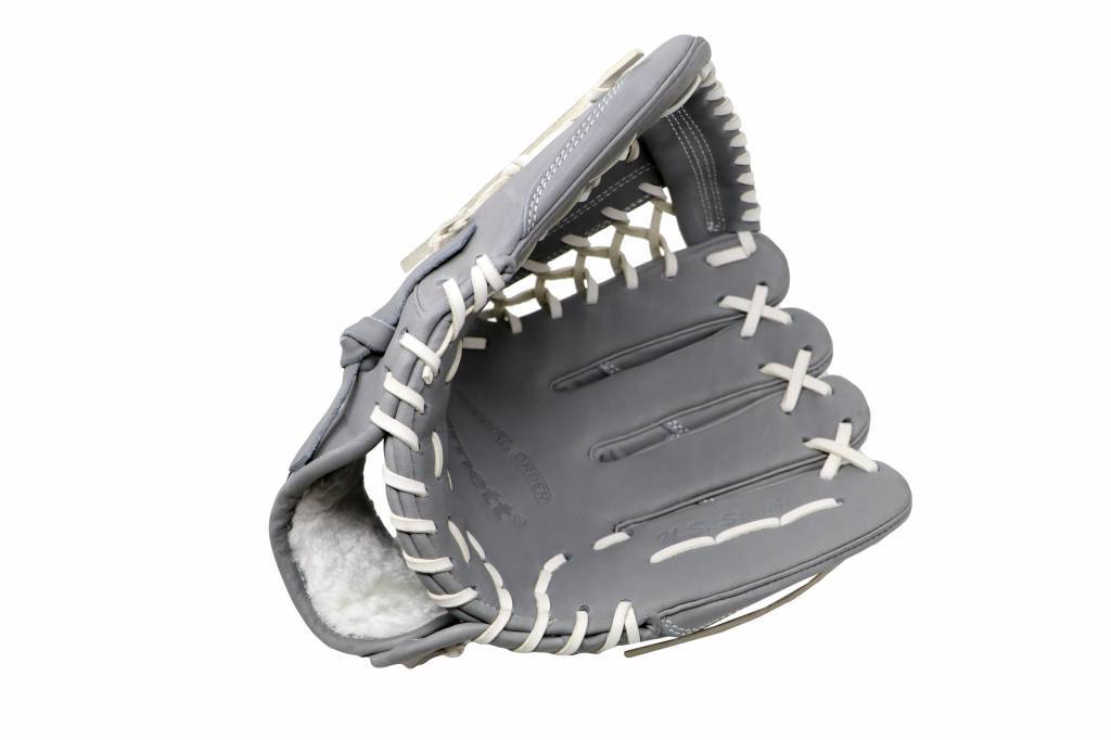FL-125 guante de béisbol cuero de alta calidad infield/outfield/pitcher, gris claro