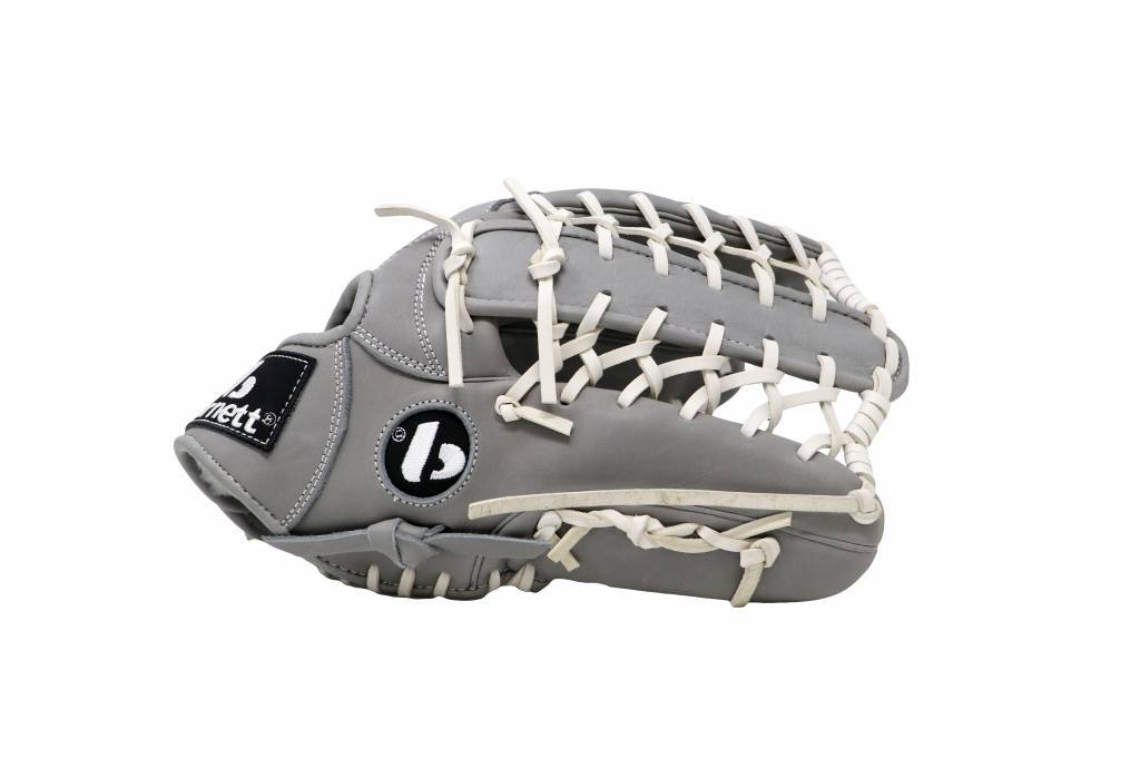 FL-127 guante de béisbol cuero de alta calidad infield/outfield/pitcher, gris claro