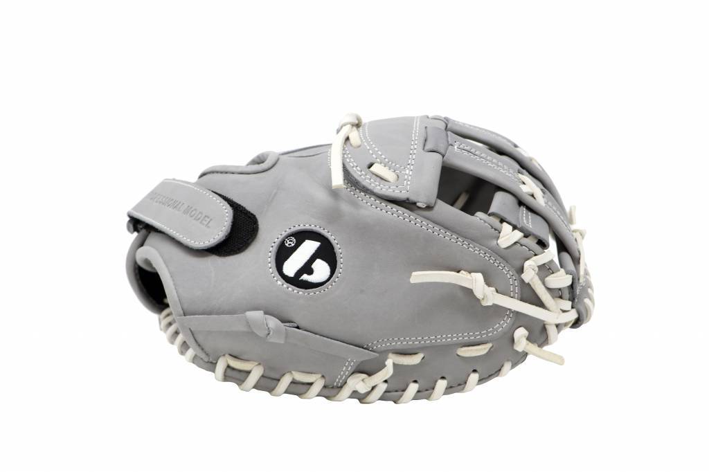 FL-201 guante de bésbol cuero de alta calidad catcher, gris claro