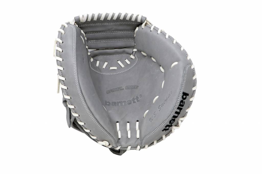 FL-203 guante de softball cuero de alta calidad catcher, gris claro