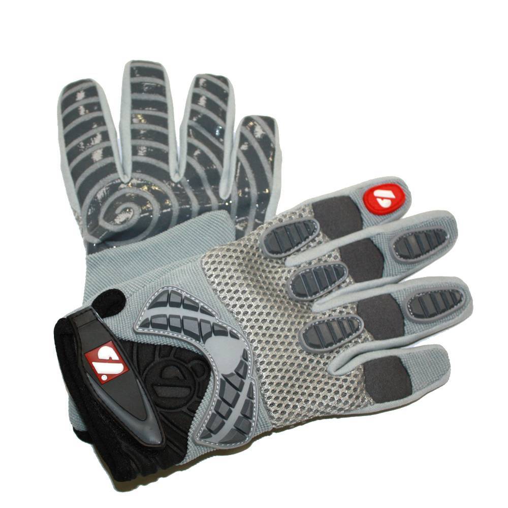 FRG-02 Nueva generación de guantes de fútbol americano para receptor, RE,DB,RB, gris