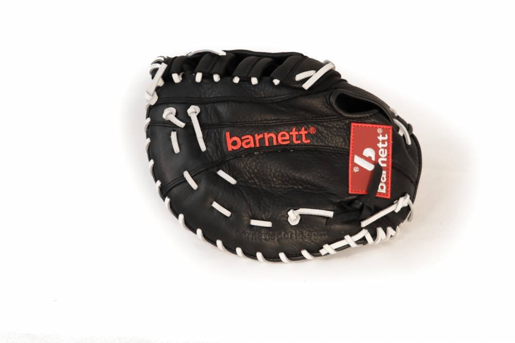 GL-301 competición 1er baser guante de béisbol, cuero genuino, adulto, negro