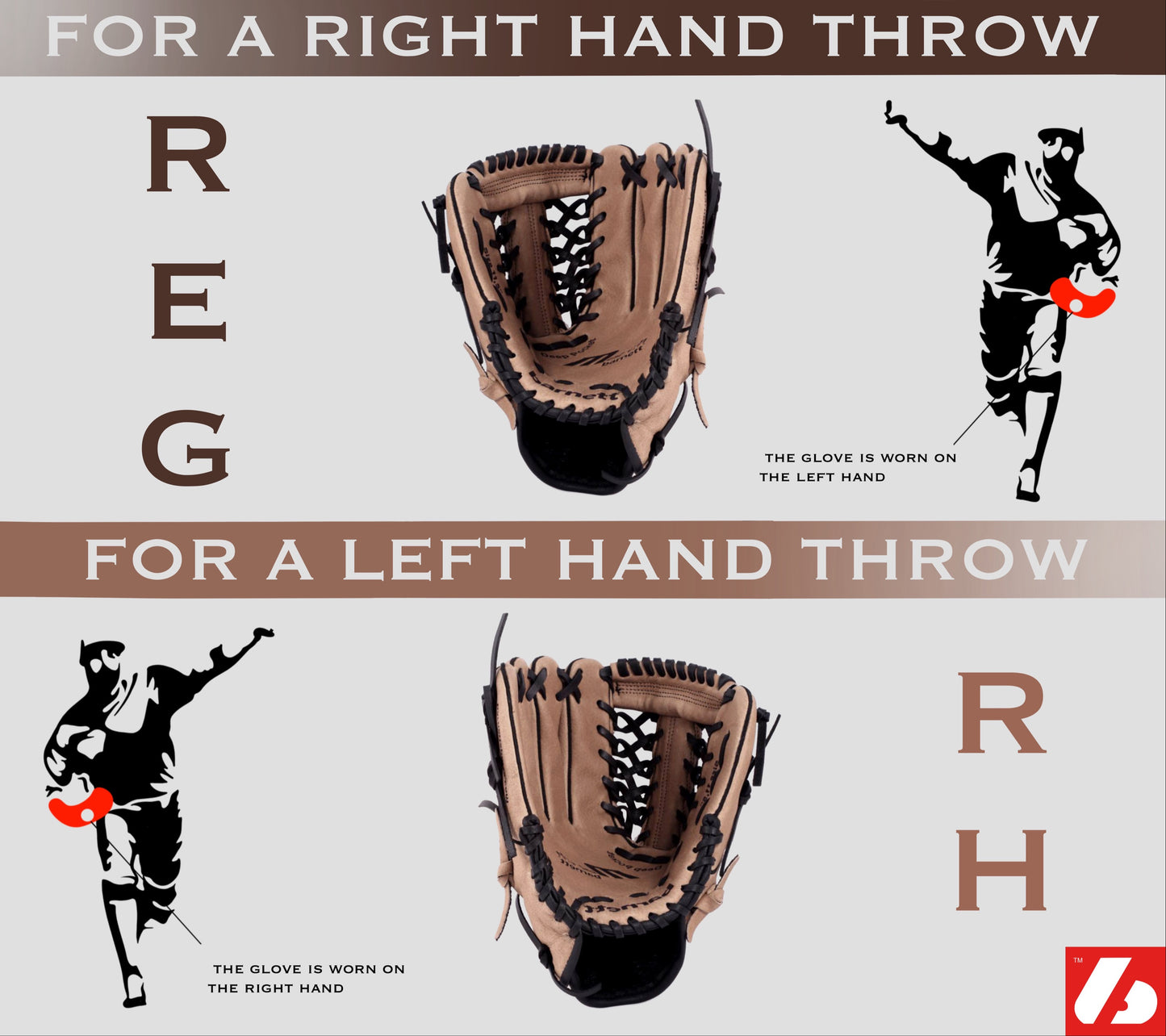 GL-202 Guante de béisbol, cuero, catcher, para adultos 32