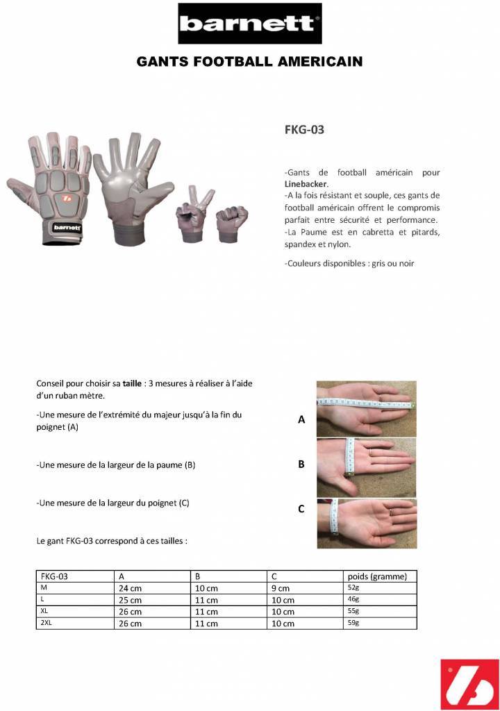 FKG-03 Guantes de fútbol americano de alto nivel, linebacker, LB,RB,TE, Negro